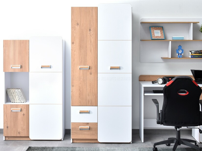 Nábytek do studentského pokoje Clerigo 04 (bílá)