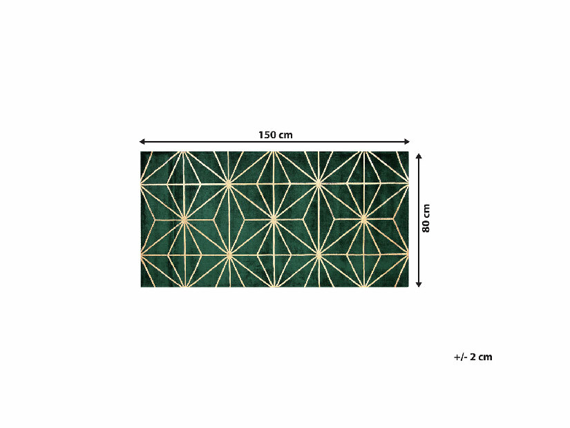 Koberec 80x150 cm SILBE (látka) (zelená)