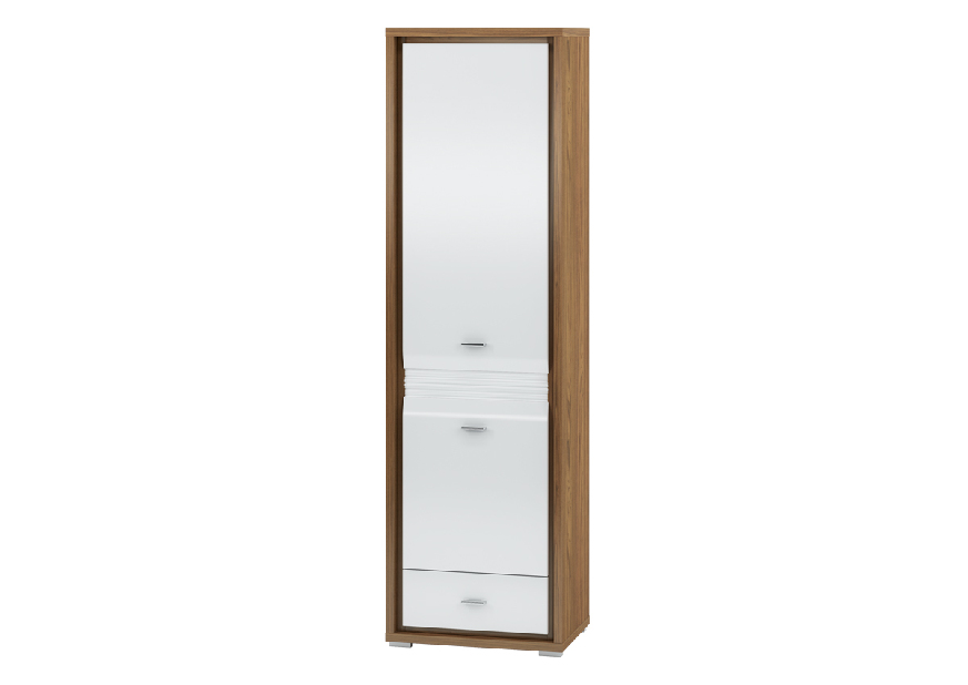 Šatní skříň Sekura 02 (lesk bílý)