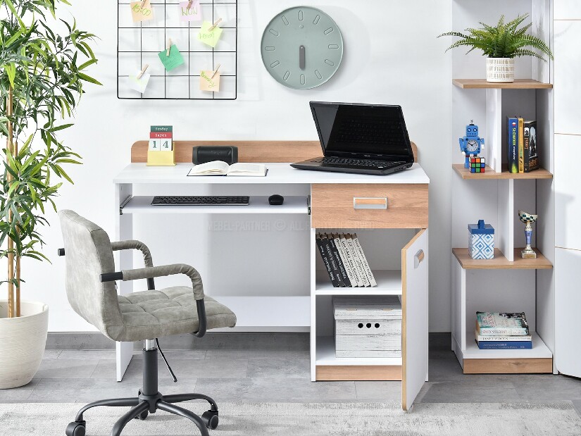 Nábytek do studentského pokoje Clerigo 03 (bílá)