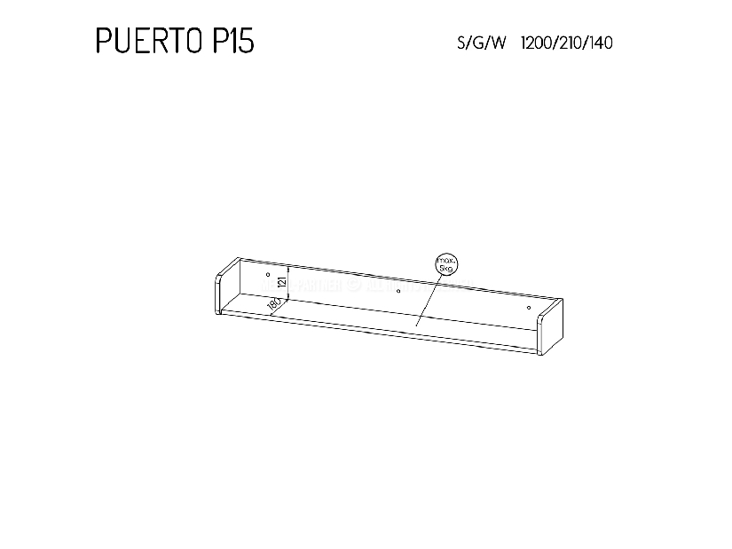 Nábytek do kanceláře Presuntos 1 (černá)