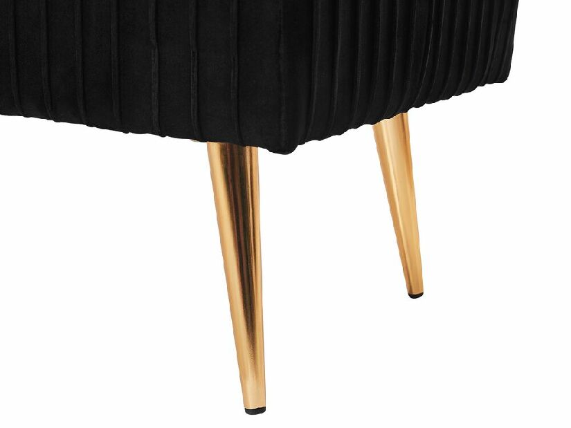 Lavice PETERSNE (textil) (černá)