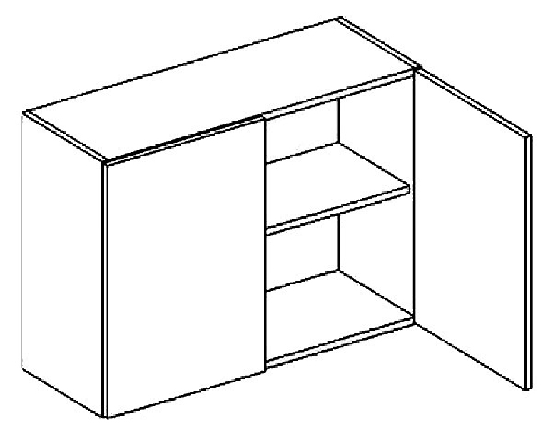 Horní kuchyňská skříňka Moreno W80