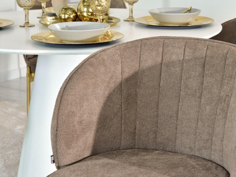 Židle Felix (béžová + zlatá)