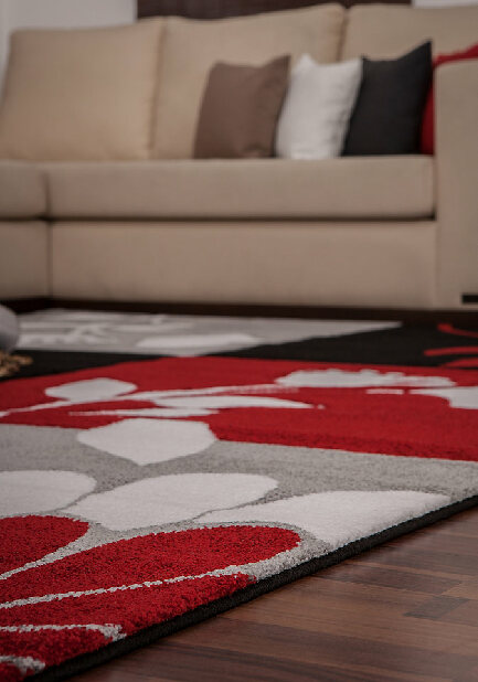 Kusový koberec Lambada Handcarving 464 Black-Red