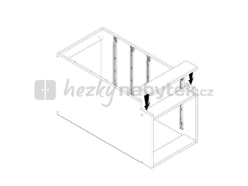 Spodní kuchyňská skříňka BRW Nika NKD4S-40/82-S/3S