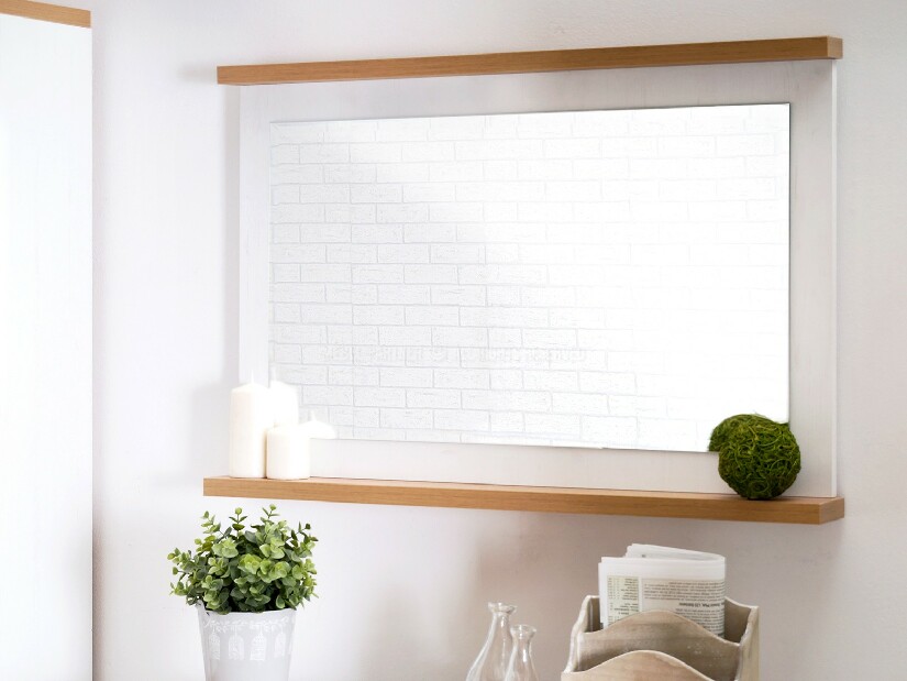 Nábytek do studentského pokoje Bajas 01 (bílý + dub)