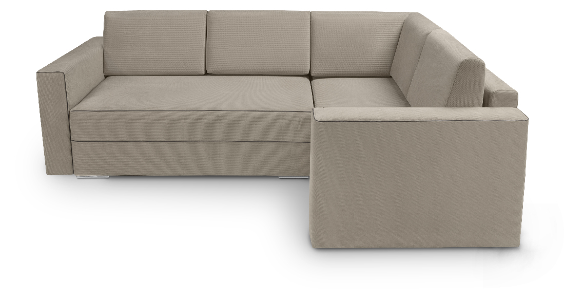 Rohová sedací souprava BRW Matt Lux 3DL URC (béžová) (P)