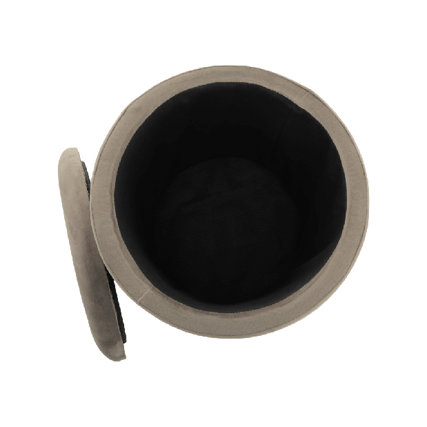 Taburet Annin (šedohnědá)