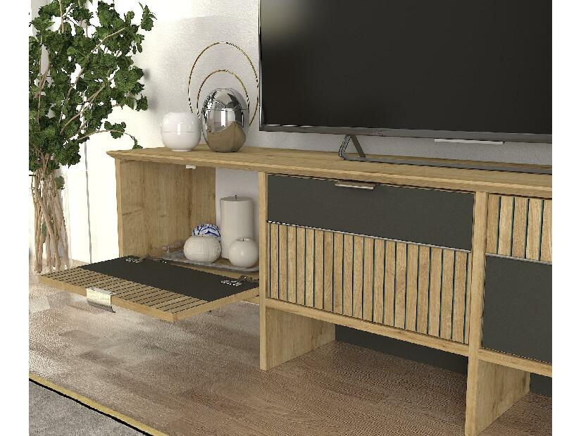 TV stolek/skříňka Polete TV (antracitový safír)