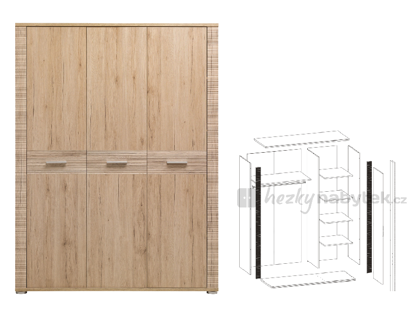 Šatní skříň Nicol NC 22