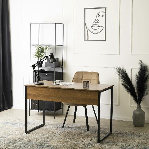 Psací stolek Regular (ořech + černá)