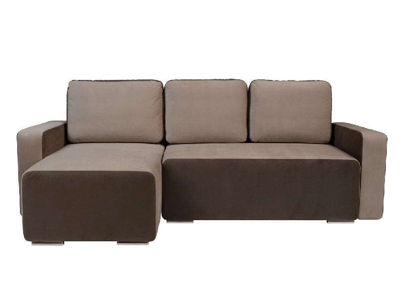 Rohová sedací souprava BRW Possi Lux 3DL.URC LED hnědá (L) (s osvětlením)