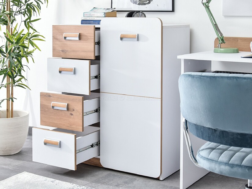 Nábytek do studentského pokoje Clerigo 01 (bílá)