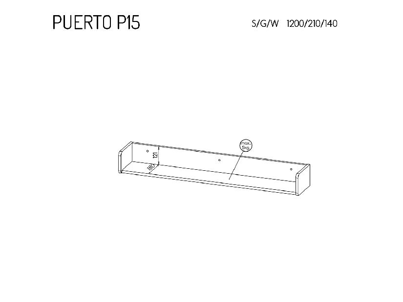 Nábytek do kanceláře Presuntos 4 (černá)
