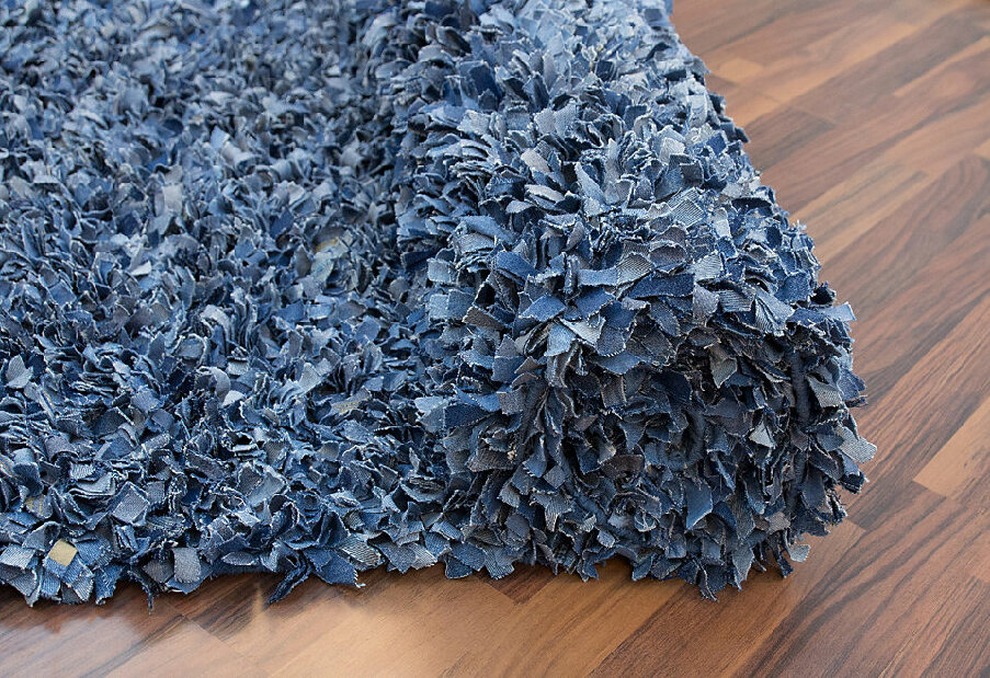 Ručně šitý koberec Rock n Roll 500 Denim