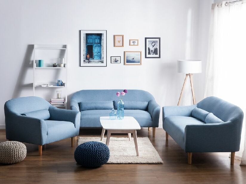 Pohovka OSNOD (polyester) (světle modrá)