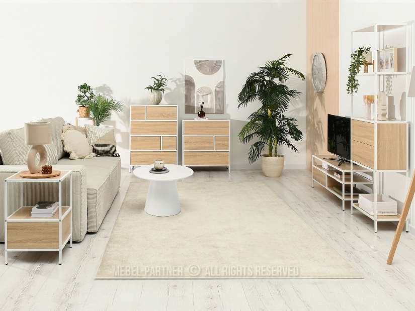 Komoda Soren Kom (sonoma + bílá)