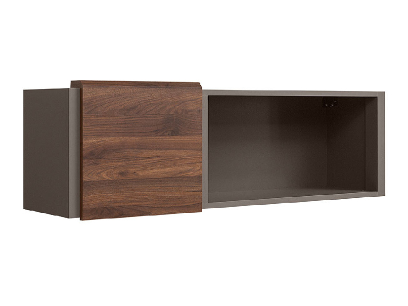 Skříňka na stěnu BRW Author SFW1D/4/12 (Láva + Ořech Columbia)