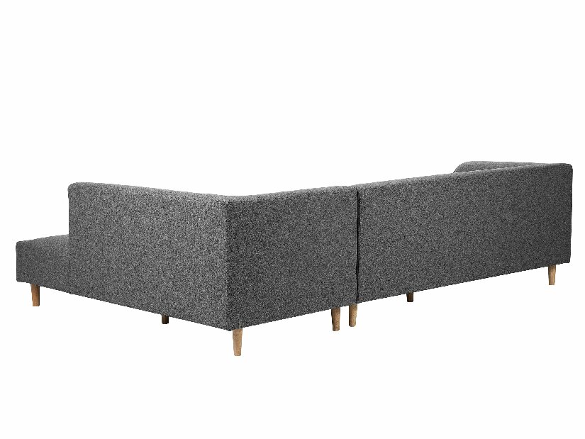 Rohová sedací souprava Ludvik (tmavě šedá) (P)