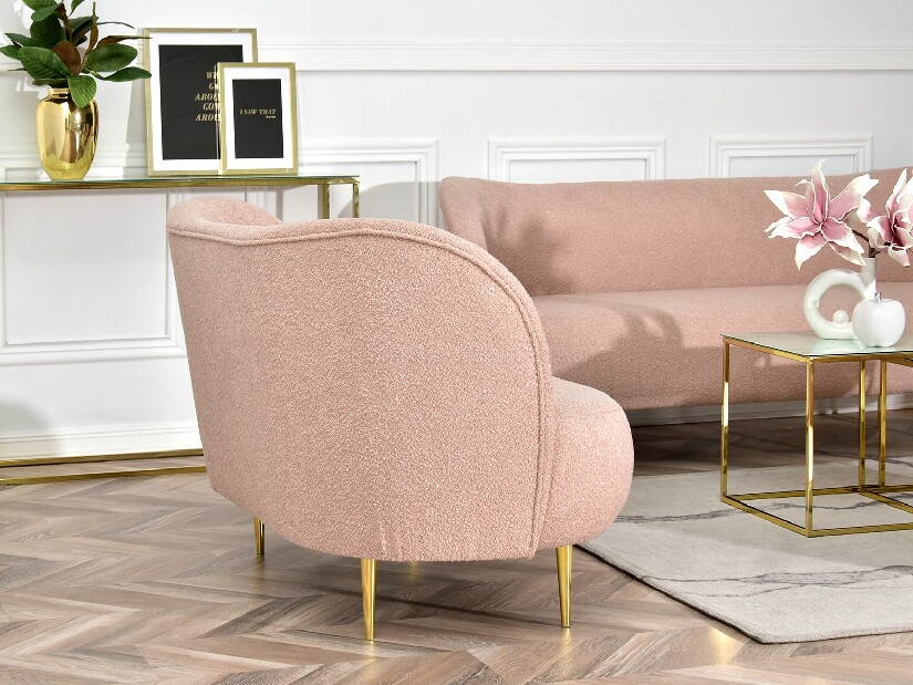 Pohovka dvousedačka Cadmio 2 (zlatá)