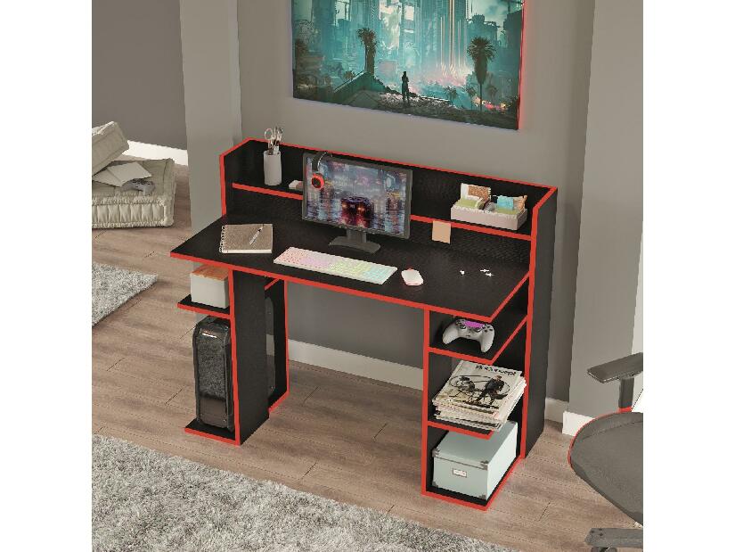  PC stolek Verbato (černá + červená)