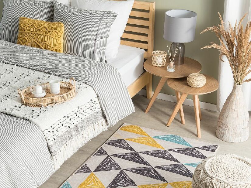 Koberec 150 cm Kales (světle šedá)