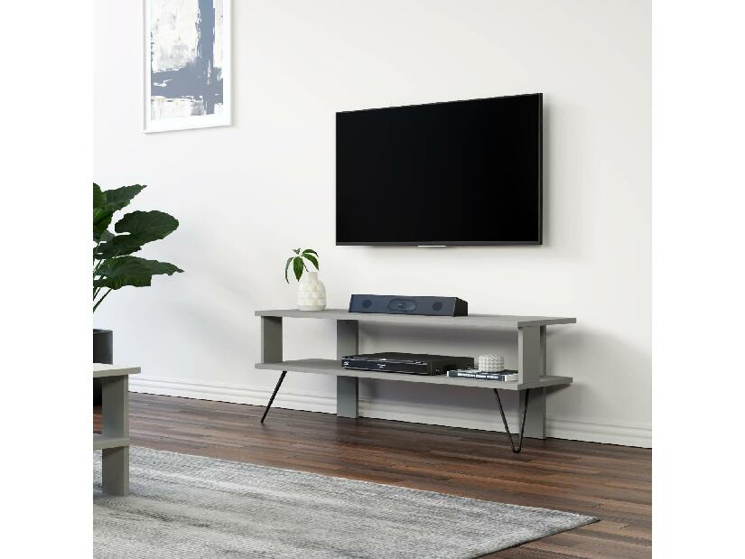 TV stolek/skříňka Dual (šedá)