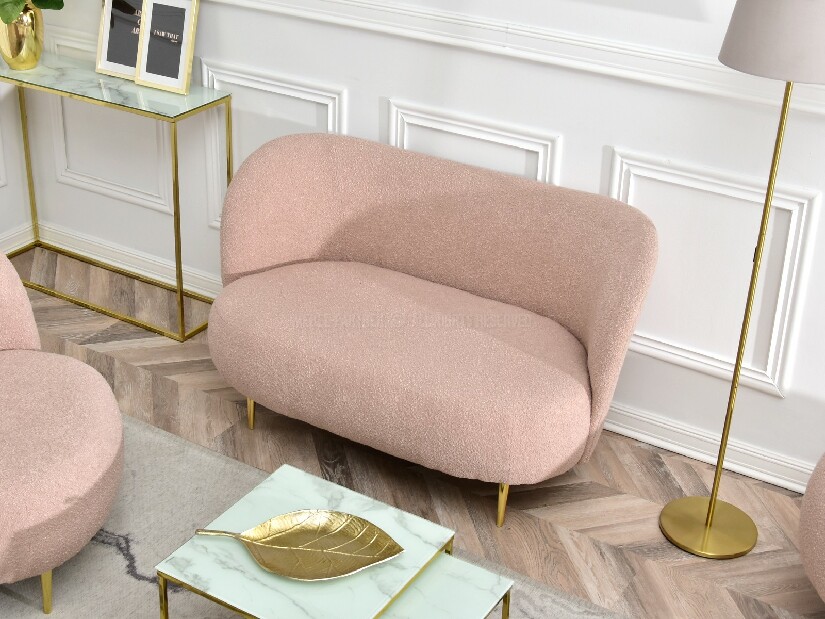 Pohovka dvousedačka Cadmio 2 (zlatá)