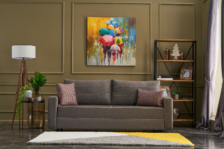 Pohovka trojsedačka Emilie (Hnědá)