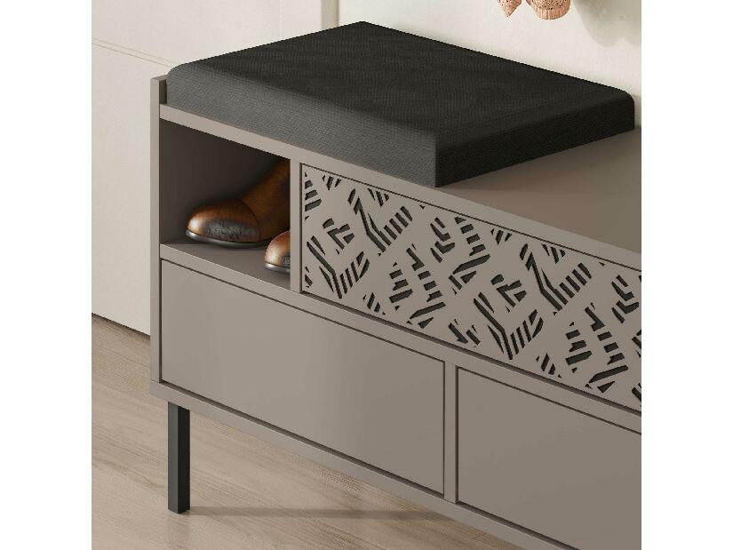 Skříňka na boty Heton (světlá mokka)