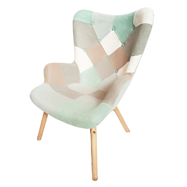 Dizajnové křeslo Karapa (mentolová)