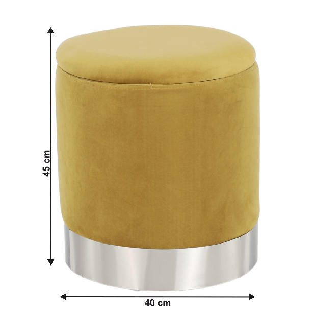 Taburet Darcy (žlutá)