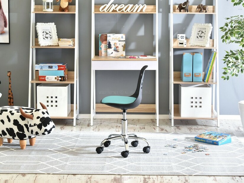 Dětská židle Footy (modrá + chromová)