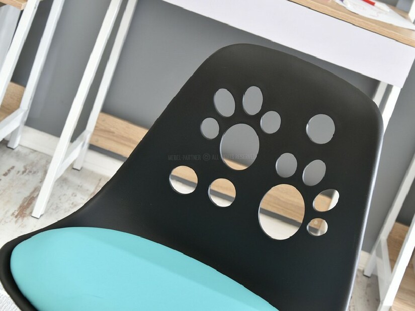 Dětská židle Footy (modrá + chromová)