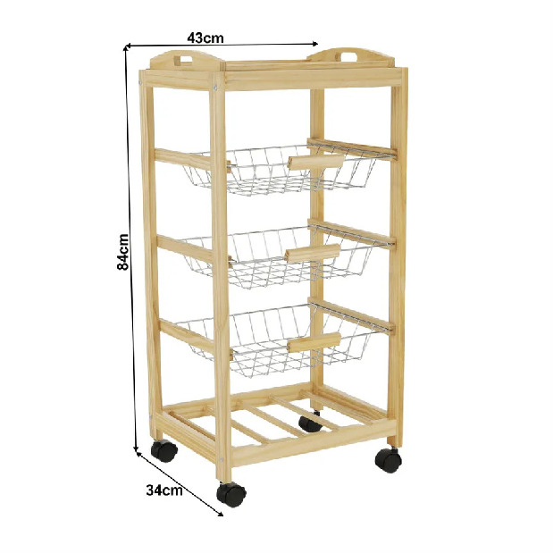 Příruční stolek Hury (přírodní)