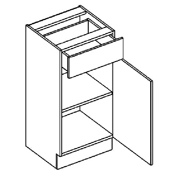 Spodní kuchyňská skříňka Lolita D40 1 zásuvka