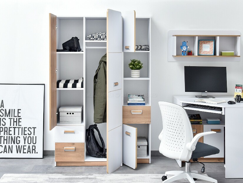 Nábytek do studentského pokoje Clerigo 05 (bílá)