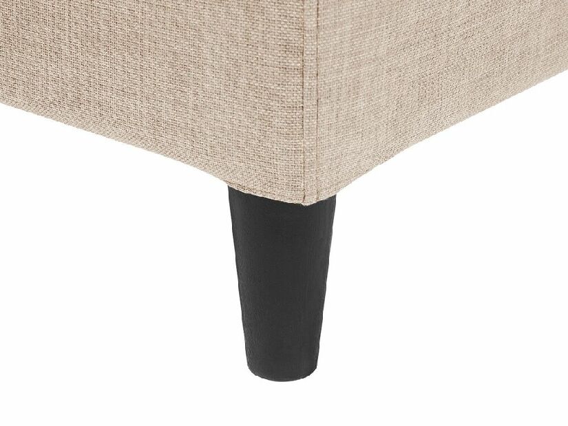 Manželská postel 160 cm FUTTI (s roštem) (béžová)