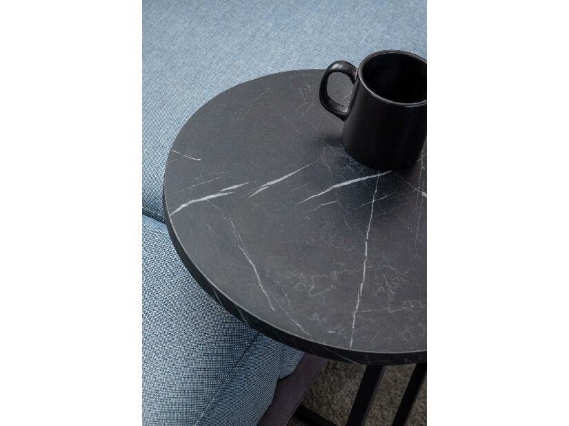 Příruční stolek Mitarazza (mramor černý + černá)