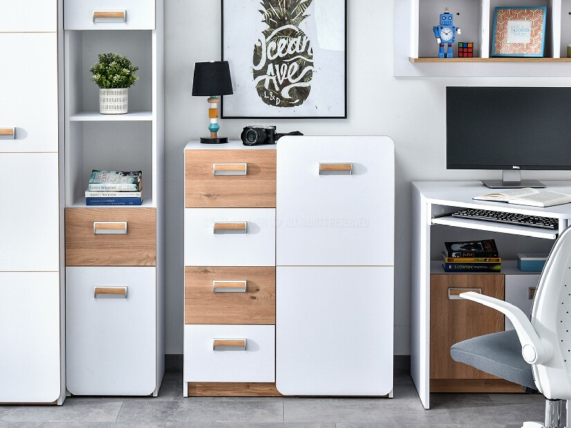 Nábytek do studentského pokoje Clerigo 05 (bílá)