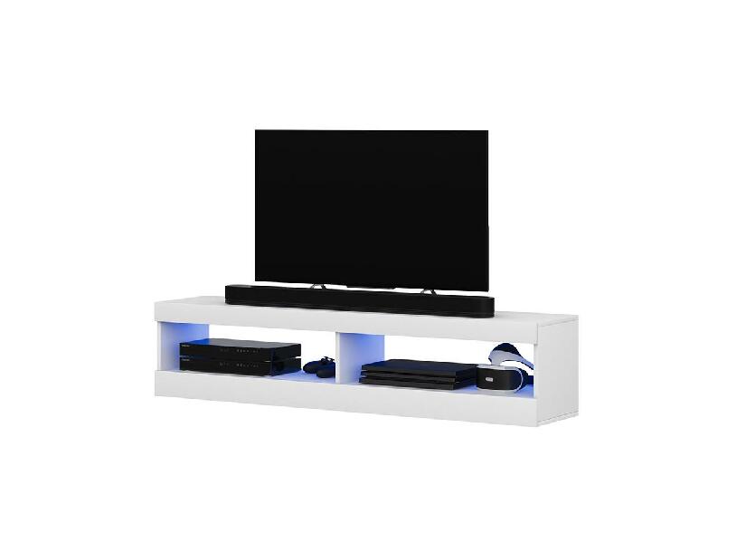 TV skříňka/stolek Violett 100 (s osvětlením) (bílá)