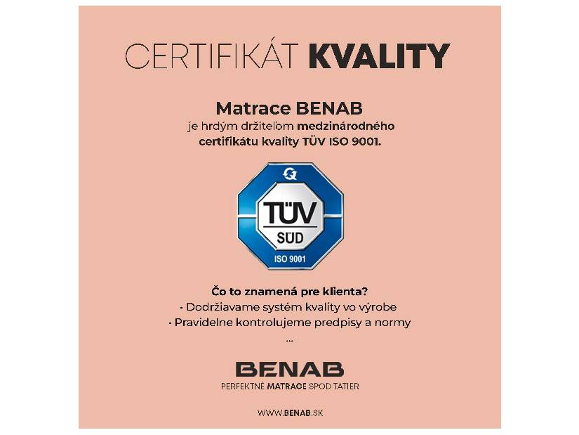 Pěnová matrace Benab Tellus 200x140 cm (T3)