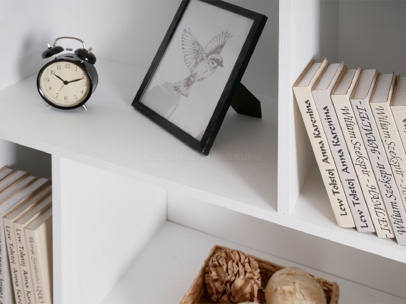 Nábytek do studentského pokoje Bajas 05 (bílý + dub)