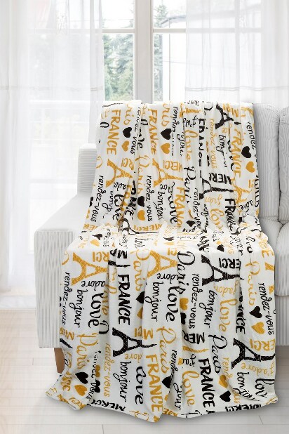 Deka 170x210cm Paris (žlutá)