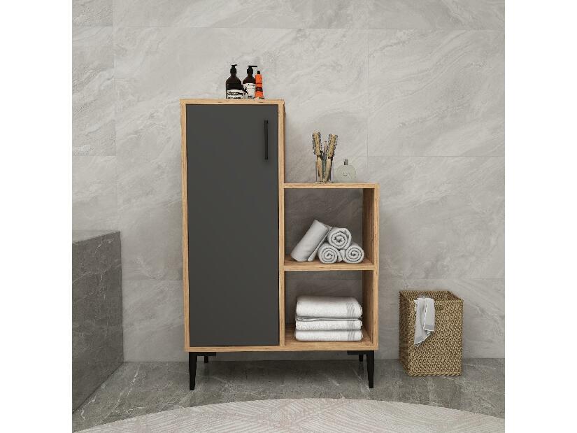 Koupelnová skříňka Rosemary (borovice atlantická + antracit)