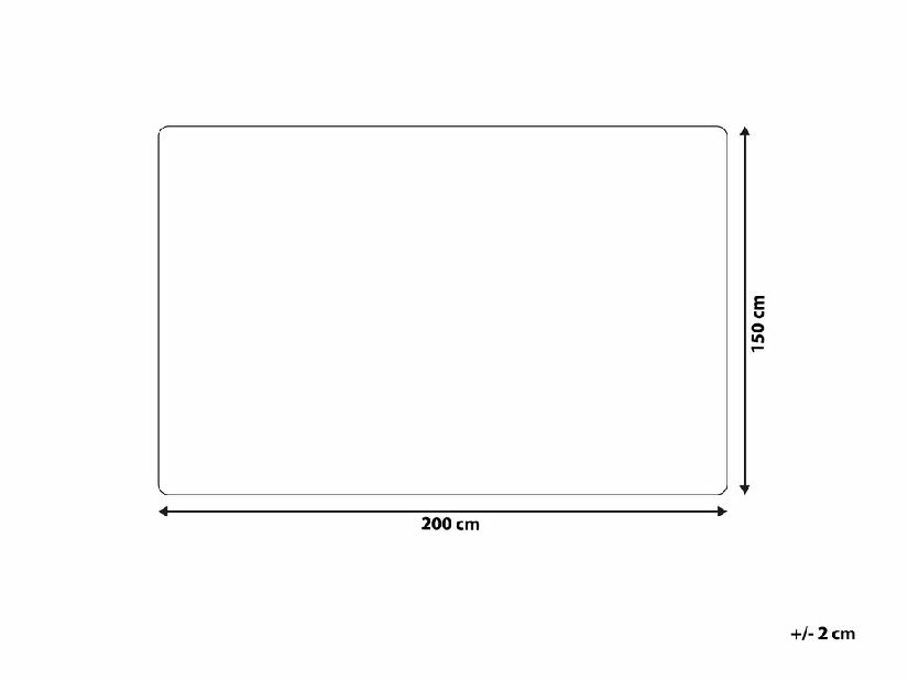 Deka 150 x 200 cm Tillie (šedá)