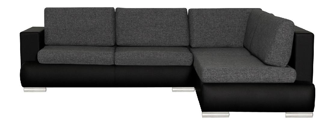 Rohová sedací souprava BRW VENECJA černá (L)