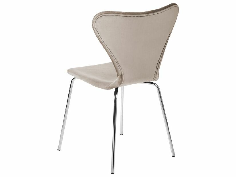 Set 2 ks jídelních židlí Baylor (béžová + stříbrná)