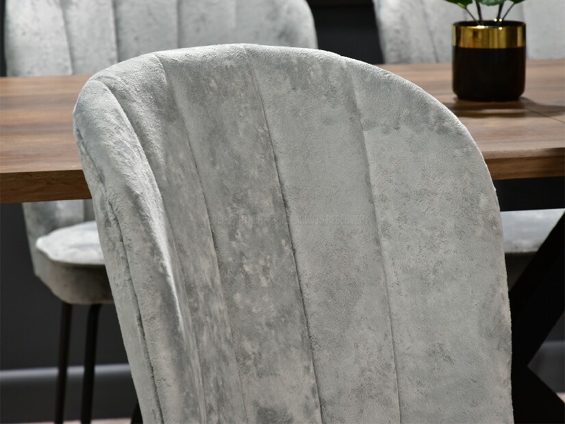 Jídelní židle Obrar (šedá + černá)